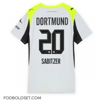 Borussia Dortmund Marcel Sabitzer #20 Udebanetrøje Dame 2025-26 Kortærmet Borussia Dortmund Marcel Sabitzer #20 Udebanetrøje Dame 2025-26 Kortærmet